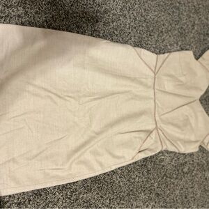 ANTONIO MELANI Cream Halter Sheath Dress Wedding Guest